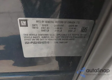 2014 Cadillac Xts Premium z USA, uszkodzony, nr VIN 2G61P5S31E9167519